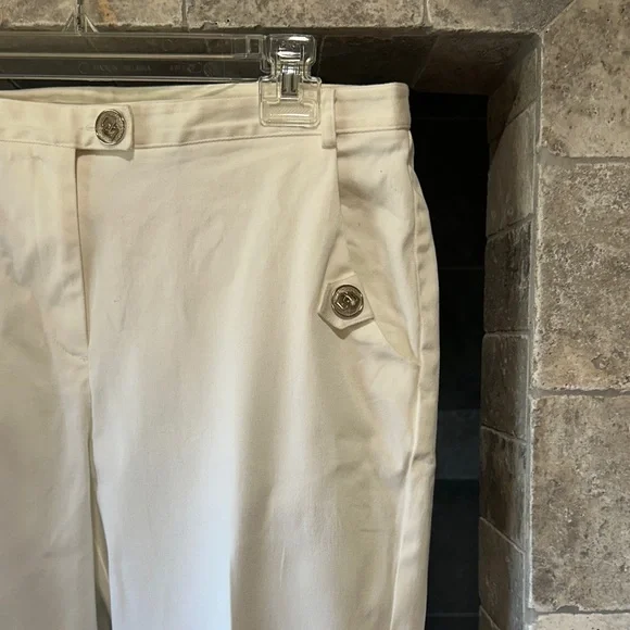 Dressbarn Classic White Pants - Picture 2 of 4